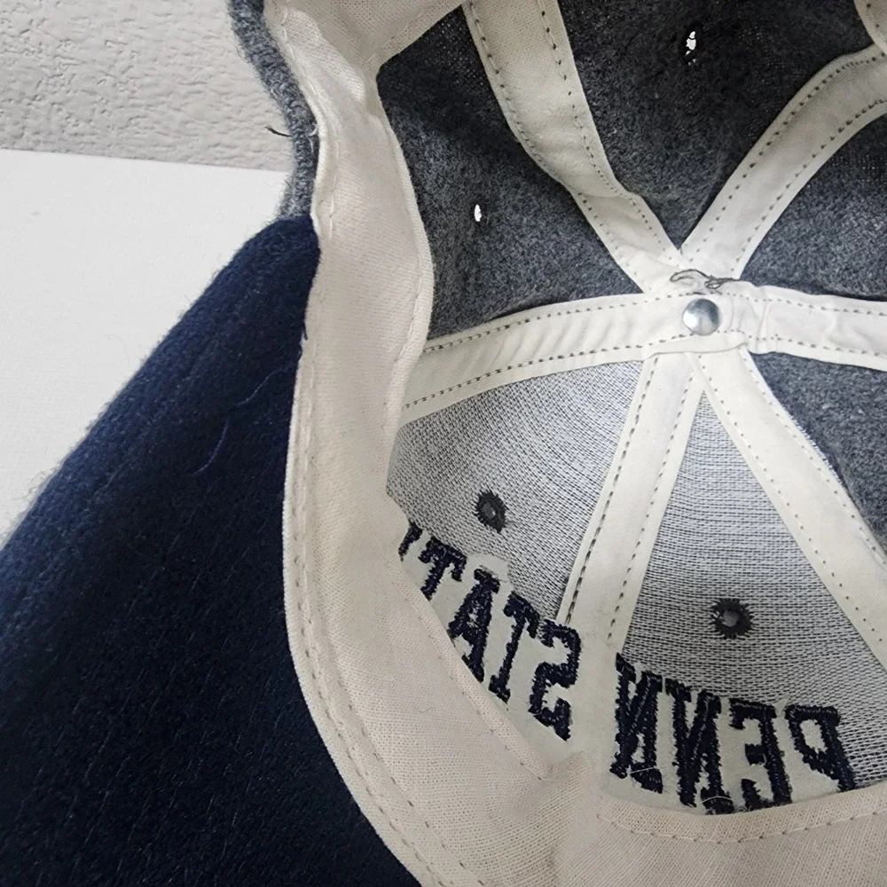 Vintage 90's Penn State University PSU Hat Made In USA Adjustable Embroidered